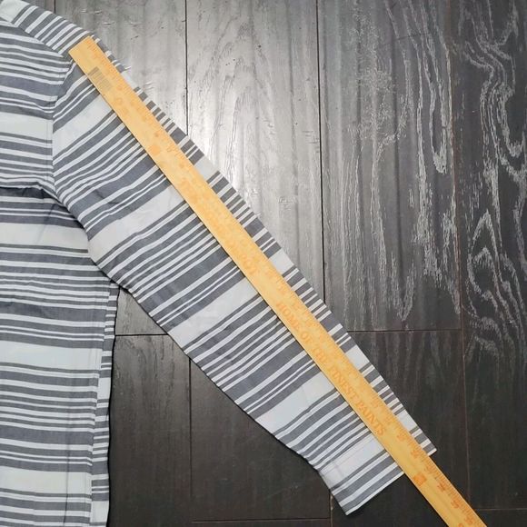 Original Penguin Mens XL Gray White Button Down Shirt Heritage Slim Fit … - Picture 9 of 14